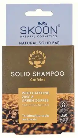 De Online Drogist Skoon solid shampoo bar caffeine aanbieding