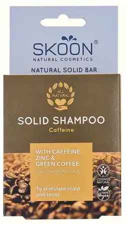 De Online Drogist Skoon solid shampoo bar caffeine aanbieding