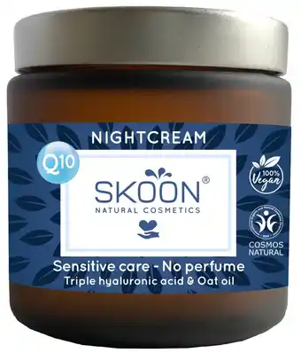 De Online Drogist Skoon nightcream sensitive care - no perfume aanbieding