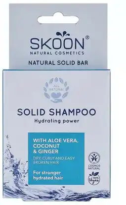 De Online Drogist Skoon solid shampoo bar hydrating power aanbieding