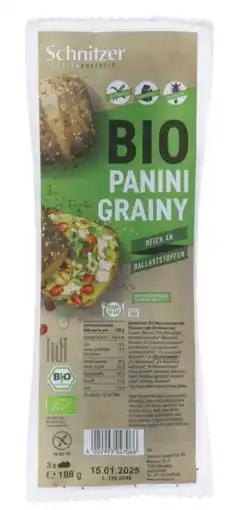 De Online Drogist Schnitzer bio panini grainy aanbieding