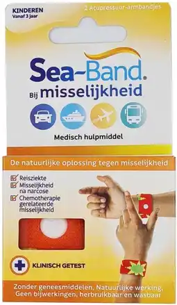 De Online Drogist Sea band polsband bij misselijkheid voor kinderen - oranje aanbieding