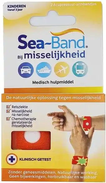 De Online Drogist Sea band polsband bij misselijkheid voor kinderen - oranje aanbieding