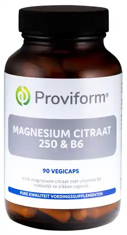 De Online Drogist Proviform magnesium citraat 250 mg & b6 capsules aanbieding
