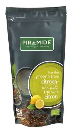 De Online Drogist Piramide losse groene thee citroen aanbieding