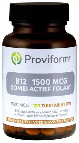 De Online Drogist Proviform vitamine b12 1500 mcg zuigtabletten aanbieding