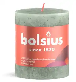 De Online Drogist Bolsius stompkaars jade groen 80/68 aanbieding