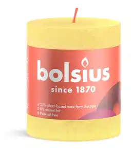 De Online Drogist Bolsius stompkaars sun yellow 80/68 aanbieding
