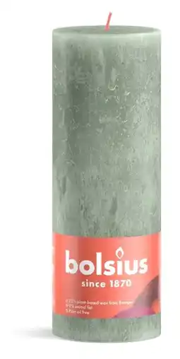 De Online Drogist Bolsius stompkaars jade groen 190/68 aanbieding