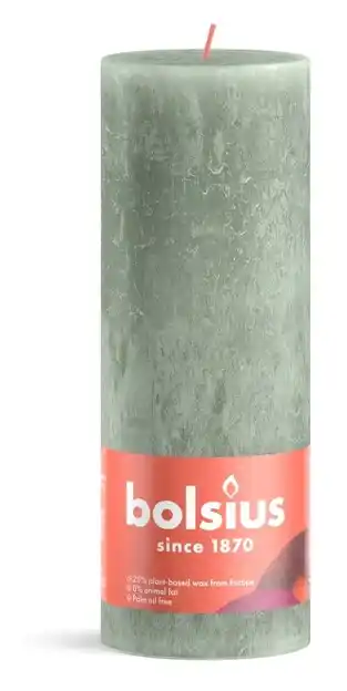 De Online Drogist Bolsius stompkaars jade groen 190/68 aanbieding