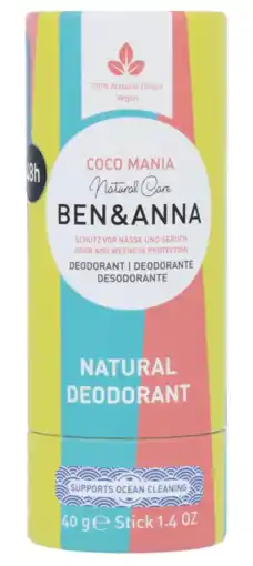 De Online Drogist Ben & anna deodorant stick coco mania aanbieding
