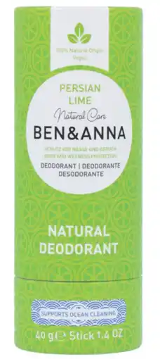 De Online Drogist Ben & anna persian lime natural soda deodorant aanbieding