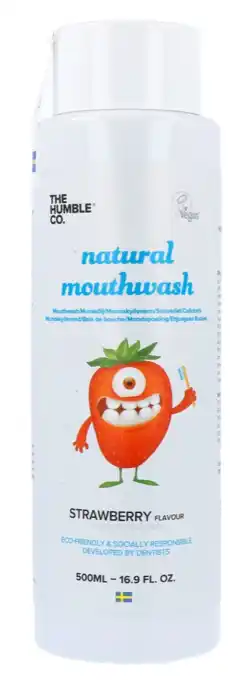 De Online Drogist Humble brush natural mouthwash strawberry kids aanbieding