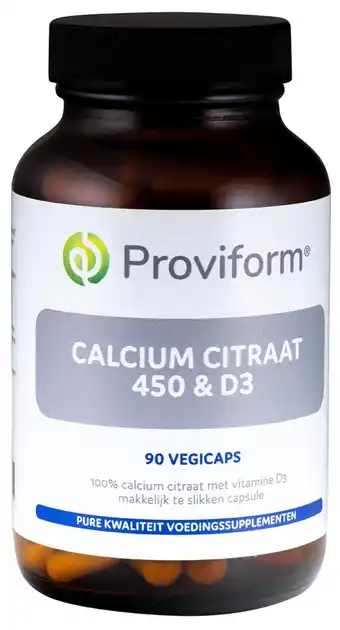 De Online Drogist Proviform calcium citraat 450 & d3 capsules aanbieding