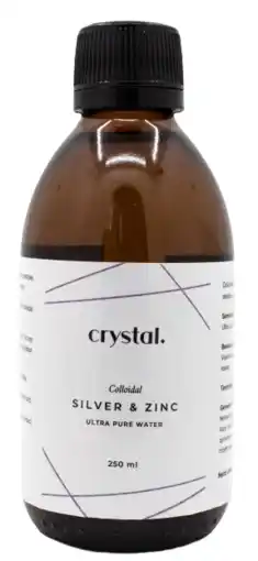 De Online Drogist Crystal colloidaal zilver & zink ultra pure water aanbieding