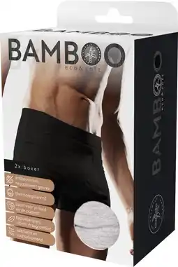 De Online Drogist Naproz bamboo men&aposs original boxer grijs 2-pack s aanbieding