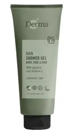 De Online Drogist Derma man showergel aanbieding
