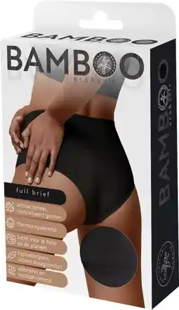 De Online Drogist Naproz bamboo full brief zwart xl aanbieding