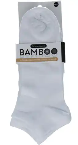De Online Drogist Naproz bamboo airco shortsokken 3-pack wit 43-47 aanbieding