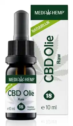 De Online Drogist Medihemp cbd olie raw 18% aanbieding