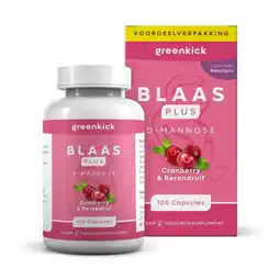 De Online Drogist Greenkick blaas plus d-mannose cranberry & berendruif aanbieding