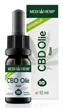 De Online Drogist Medihemp cbd olie raw 10% aanbieding