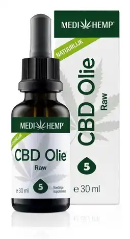 De Online Drogist Medihemp cbd olie raw 5% aanbieding