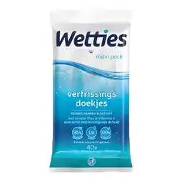 De Online Drogist Wetties to go verfrissingsdoekjes aanbieding