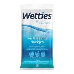 De Online Drogist Wetties to go verfrissingsdoekjes aanbieding