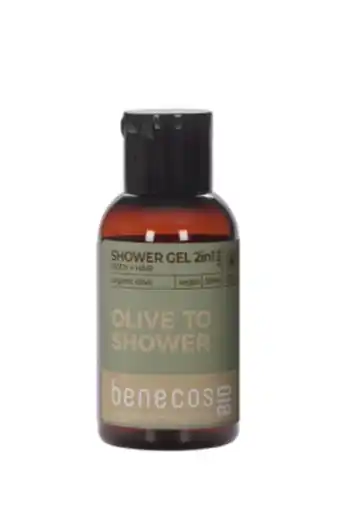 De Online Drogist Benecos olive 2-in-1 body and hair shower gel mini aanbieding