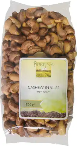 De Online Drogist Boerjan gezouten cashewnoten aanbieding