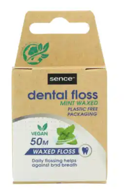 De Online Drogist Sencefresh freshmint flosdraad vegan 50m aanbieding
