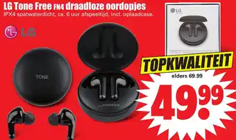 Dirk LG Tone Free FN4 draadloze oopdopjes aanbieding