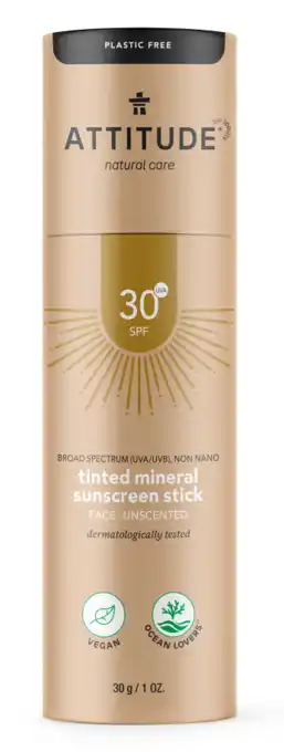 De Online Drogist Attitude tinted mineral sunscreen face stick spf30 aanbieding