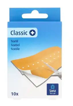 De Online Drogist Sana first aid wondpleister classic 10 x 6 cm aanbieding