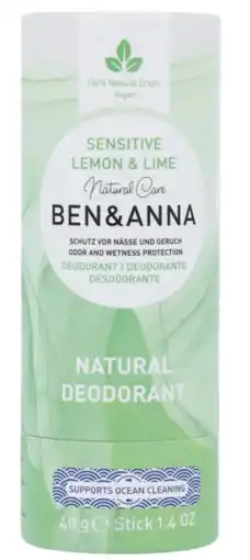 De Online Drogist Ben & anna lemon & lime sensitive deo stick aanbieding