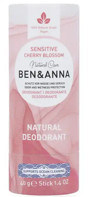 De Online Drogist Ben & anna deostick sensitive - cherry blossom aanbieding