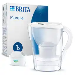 De Online Drogist Brita waterfilterkan marella wit + 1 maxtra filterpatroon aanbieding