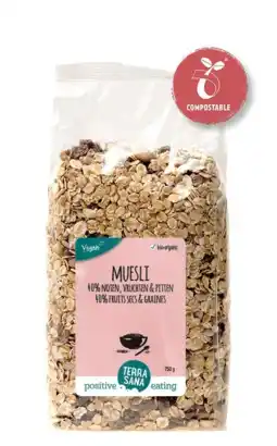 De Online Drogist Terrasana muesli - noten, vruchten en pitten aanbieding