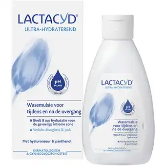 De Online Drogist Lactacyd ultrahydraterende wasemulsie - voor tijdens en na de overgang aanbieding