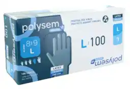 De Online Drogist Polysem latex handschoenen maat l aanbieding