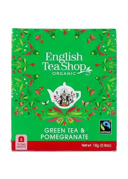 De Online Drogist English tea shop organic green tea & pomegranate aanbieding