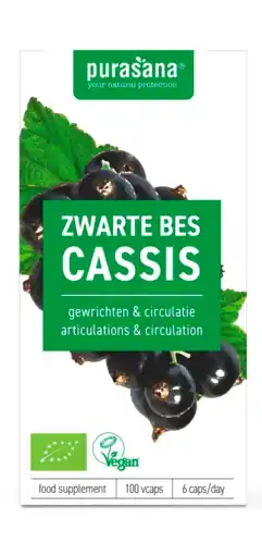 De Online Drogist Purasana biologische zwarte bes capsules aanbieding