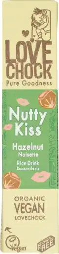 De Online Drogist Lovechock nutty kiss vegan hazelnoot chocolade aanbieding