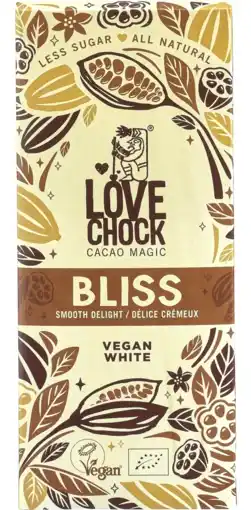 De Online Drogist Lovechock bliss vegan witte chocolade aanbieding