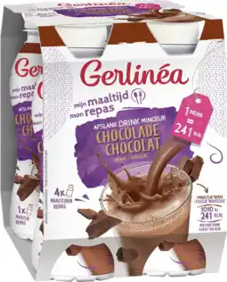 De Online Drogist Gerlinéa drinkmaaltijd chocolade 4 pack aanbieding