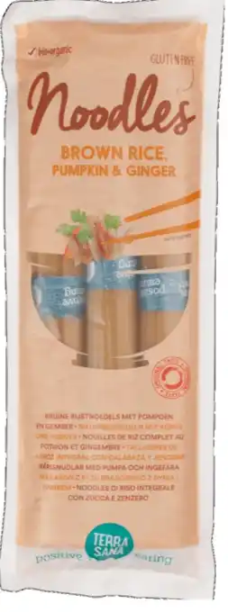 De Online Drogist Terrasana bruine rijstnoedels / pompoen & gember aanbieding