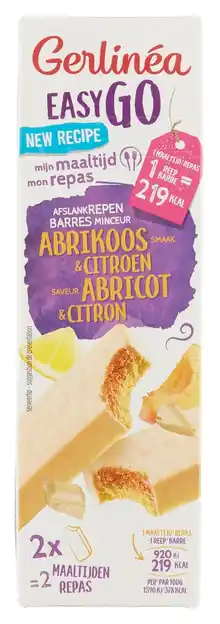 De Online Drogist Gerlinéa maaltijdrepen abrikoos & citroen aanbieding