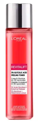 De Online Drogist L&aposoréal paris revitalift 5% glycolic acid peeling toner aanbieding