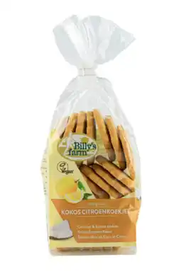 De Online Drogist Billy&aposs farm biologische kokos citroenkoekjes aanbieding